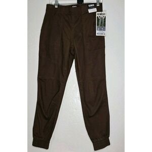 🤎 Rewash Women's High Rise Utility Jogger Pants Size M Brown Stretch